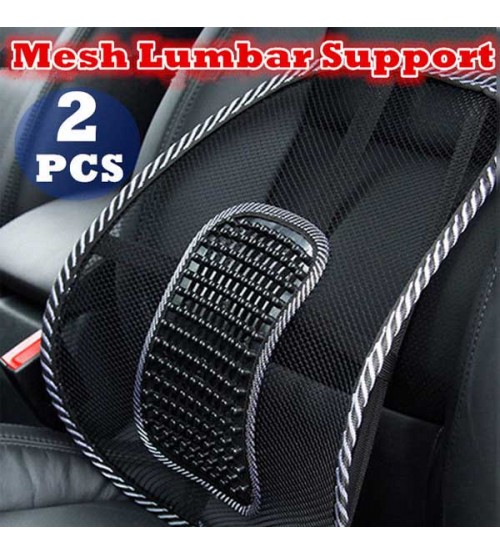 2 Pcs Air Back Car Office Seat Lower Back Pain Relief Cushion